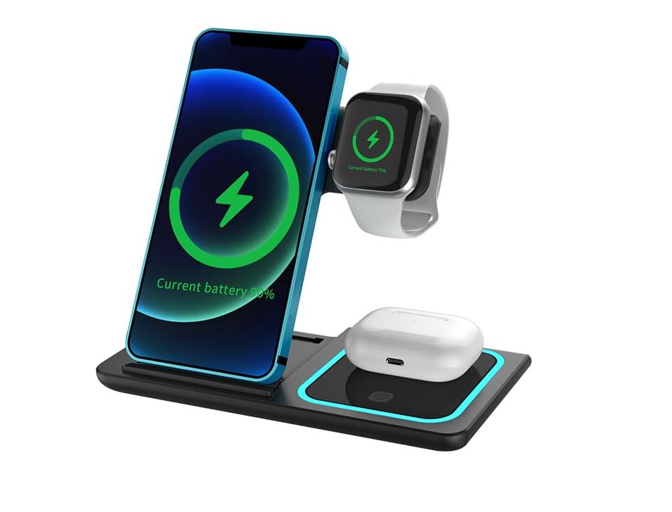 Cargador inalámbrico 3 en 1 para iphone