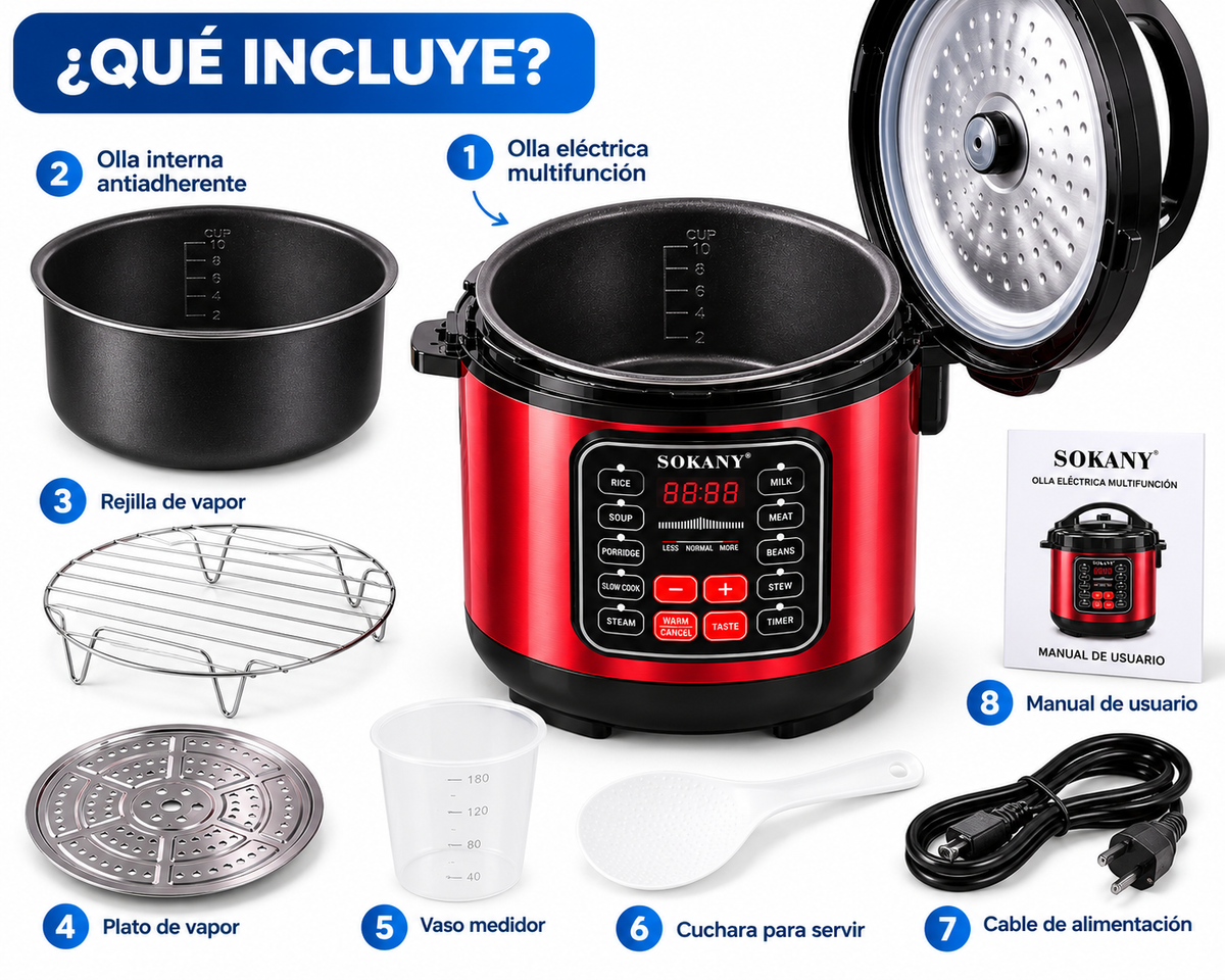 Eléctrica Multifuncional SOKANY 5L