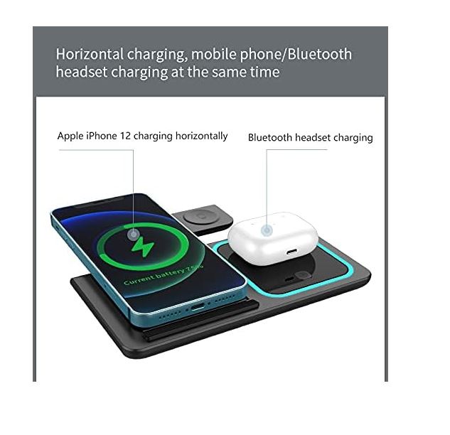 Cargador inalámbrico 3 en 1 para iphone